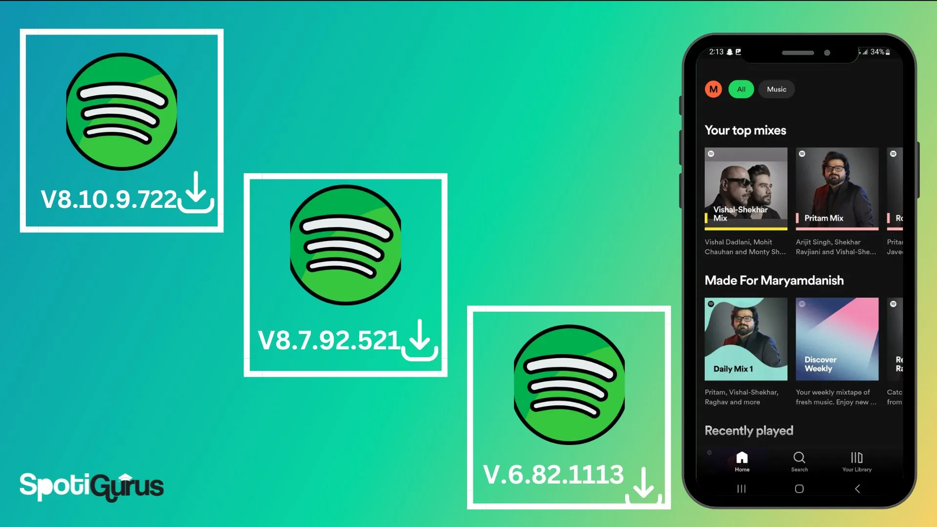 spotify premium apk versión antigua