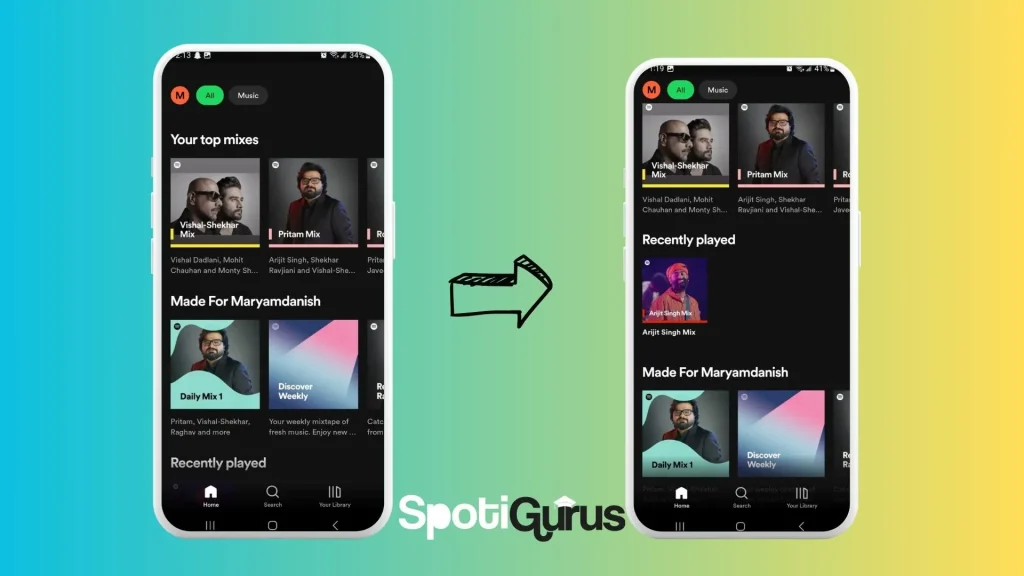 Ver tus artistas favoritos en Spotify 2