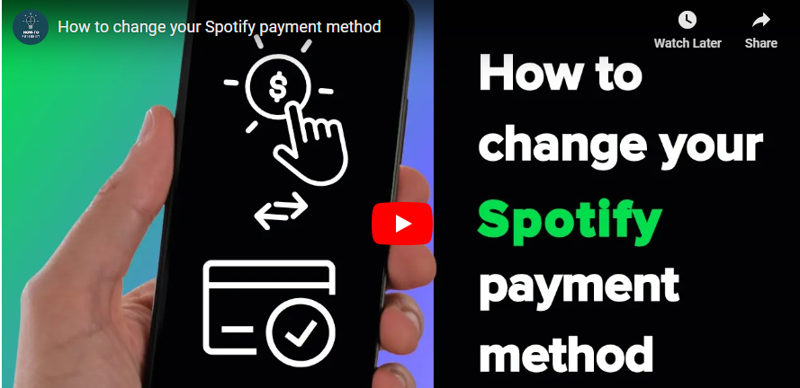 cambiar la forma de pago en Spotify